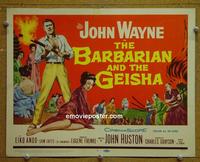 C113 BARBARIAN & THE GEISHA title lobby card '58 Wayne