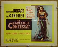 C114 BAREFOOT CONTESSA title lobby card '54 Bogart, Gardner