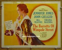 C115 BARRETTS OF WIMPOLE STREET title lobby card '57 Jones