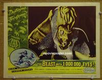 C786 BEAST WITH 1,000,000 EYES lobby card #8 '55 great scene!