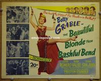 C116 BEAUTIFUL BLONDE FROM BASHFUL BEND title lobby card '49 Sturges