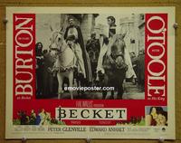 C793 BECKET lobby card #8 '64 Richard Burton, O'Toole