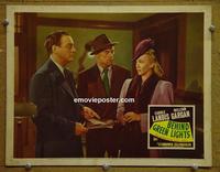 C794 BEHIND GREEN LIGHTS lobby card '46 Carole Landis