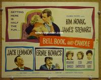 C121 BELL, BOOK & CANDLE title lobby card '58 Stewart