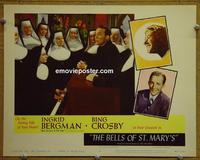C798 BELLS OF ST MARY'S lobby card #4 '46 Bergman, Crosby