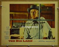 C821 BIG LAND lobby card #1 '57 Alan Ladd portrait!