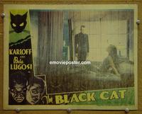 C017 BLACK CAT lobby card '34 Boris Karloff