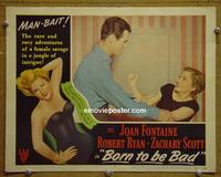 C871 BORN TO BE BAD lobby card #3 '50 Joan Fontaine, Ryan