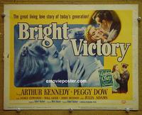 C152 BRIGHT VICTORY title lobby card '51 Kennedy, Dow