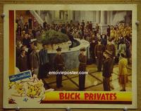 C898 BUCK PRIVATES lobby card '40 lots of Army guys!