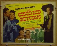 C174 CISCO KID RETURNS title lobby card '45 Duncan Renaldo