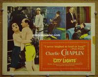 C175 CITY LIGHTS title lobby card R50 Charlie Chaplin boxing!