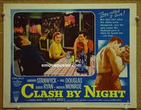 C947 CLASH BY NIGHT lobby card #2 '52 Barbara Stanwyck!