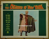 C959 COLOSSUS OF NEW YORK lobby card #4 '58 monster w/ girl!