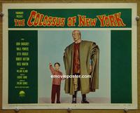 C960 COLOSSUS OF NEW YORK lobby card #8 '58 monster w/ boy!