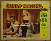 C965 CONGO CROSSING lobby card #4 '56 sexy Virginia Mayo!