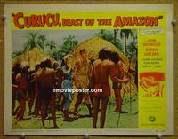 C992 CURUCU BEAST OF THE AMAZON lobby card #2 '56 Garland