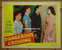 D002 DANGEROUS CROSSING lobby card #7 '53 Jeanne Crain