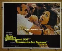 D042 DIAMONDS ARE FOREVER lobby card #4 '71 Sean Connery, Bond