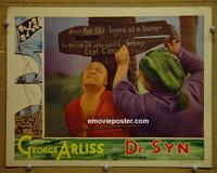 D064 DR SYN lobby card '37 English, cool scene
