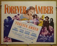 C246 FOREVER AMBER title lobby card R53 Linda Darnell
