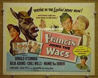 C249 FRANCIS JOINS THE WACS title lobby card54 O'Connor