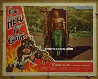 D141 FROM HELL IT CAME lobby card '57 tree monster!