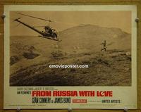 D141b FROM RUSSIA WITH LOVE lobby card #2 '64 Sean Connery as Bond