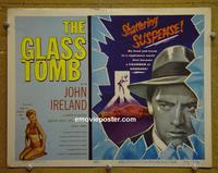 C260 GLASS TOMB title lobby card '55 Hammer film noir!