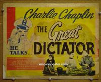 C267 GREAT DICTATOR title lobby card '40 Chaplin