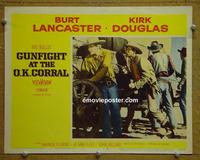 D210 GUNFIGHT AT THE OK CORRAL lobby card #3 '57 John Sturges