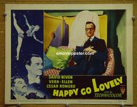 D221 HAPPY GO LOVELY lobby card #8 '51 David Niven