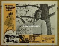 D616 NIGHTMARE IN THE SUN lobby card #3 '64 Ursula Andress