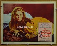 D618 NIGHTS OF LUCRETIA BORGIA lobby card #2 '60 sexy Belinda!