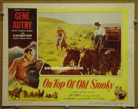 D636 ON TOP OF OLD SMOKY lobby card '53 Gene Autry, western