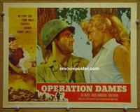 D639 OPERATION DAMES lobby card #4 '59 sexy Eve Meyer