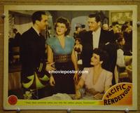 D651 PACIFIC RENDEZVOUS lobby card '42 Bowman, Rogers