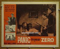 D656 PANIC IN YEAR ZERO lobby card #1 '62 Ray Milland