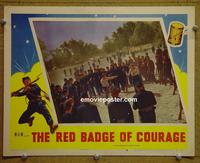 D726 RED BADGE OF COURAGE lobby card #6 51 Audie Murphy