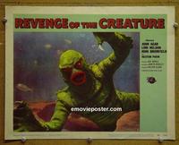 D754 REVENGE OF THE CREATURE lobby card #8 '55 great close-up!