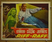 D760 RIFF-RAFF lobby card #6 '47 Pat O'Brien film noir!