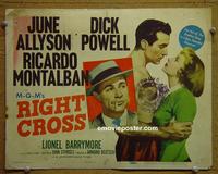 C470 RIGHT CROSS title lobby card 50 boxing, Montalban!