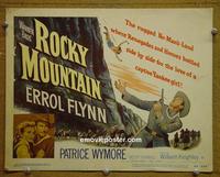 C473 ROCKY MOUNTAIN title lobby card '50 Errol Flynn