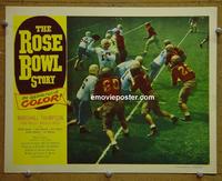 D785 ROSE BOWL STORY lobby card #3 '52 football!