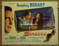 D861 SIROCCO lobby card '51 Humphrey Bogart, Toren