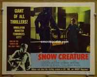 D875 SNOW CREATURE lobby card #7 '54 Yeti horror card!