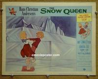 D876 SNOW QUEEN lobby card #2 '60 full-length cartoon!
