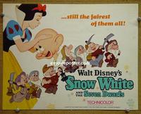 C510 SNOW WHITE & THE 7 DWARFS title lobby card R67 Disney