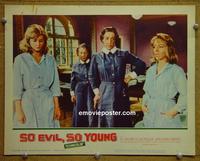 D878 SO EVIL SO YOUNG lobby card #1 '61 bad girl Jill Ireland!