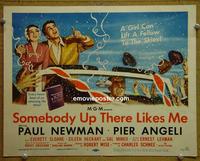 C513 SOMEBODY UP THERE LIKES ME title lobby card '56 Newman